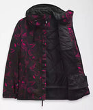 THE NORTH FACE W SUPERLU JACKET ROXBURY PINK HALFTONE FLORAL PRINT/TNF BLACK
