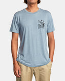 RVCA DEVELOPMENT LS SS TEE SLATE