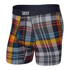 Saxx Ultra Boxer Brief Multi Free Fall Plaid