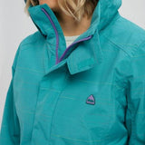 BURTON W JET SET JACKET GREEN-BLUE SPACE DYE