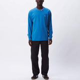 OBEY JACOBSON JAQUARD LS TEE ORGANIC ATLANTIC BLUE