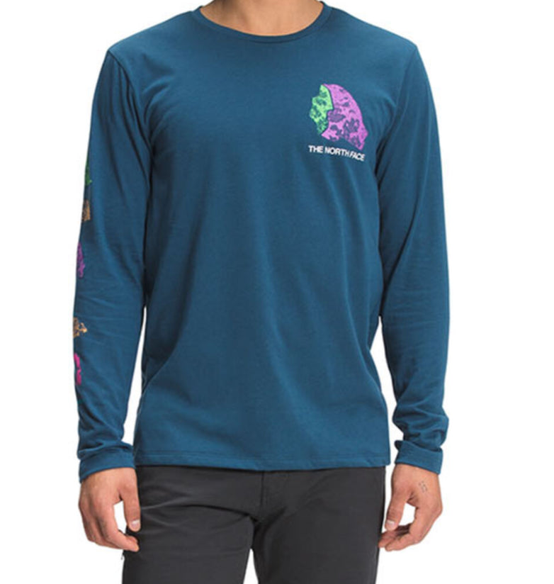 THE NORTH FACE SEASONAL FOUNDATION LONGSLEEVE TEE MONTEREY BLUE