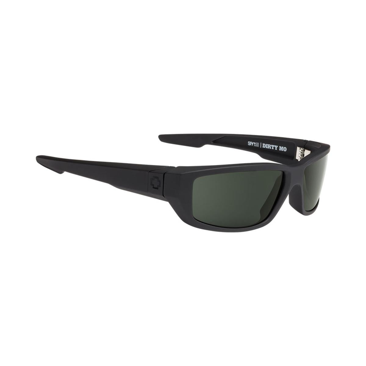 Spy Dirty Mo Frame Color: Soft Matte Black Lens Color: Happy Gray Green Polar