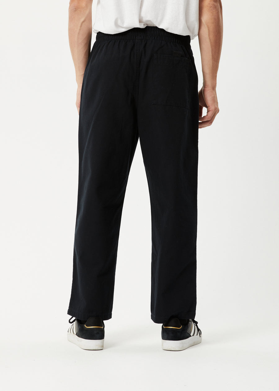 Afends Recycled Elastic Waist Pant Black