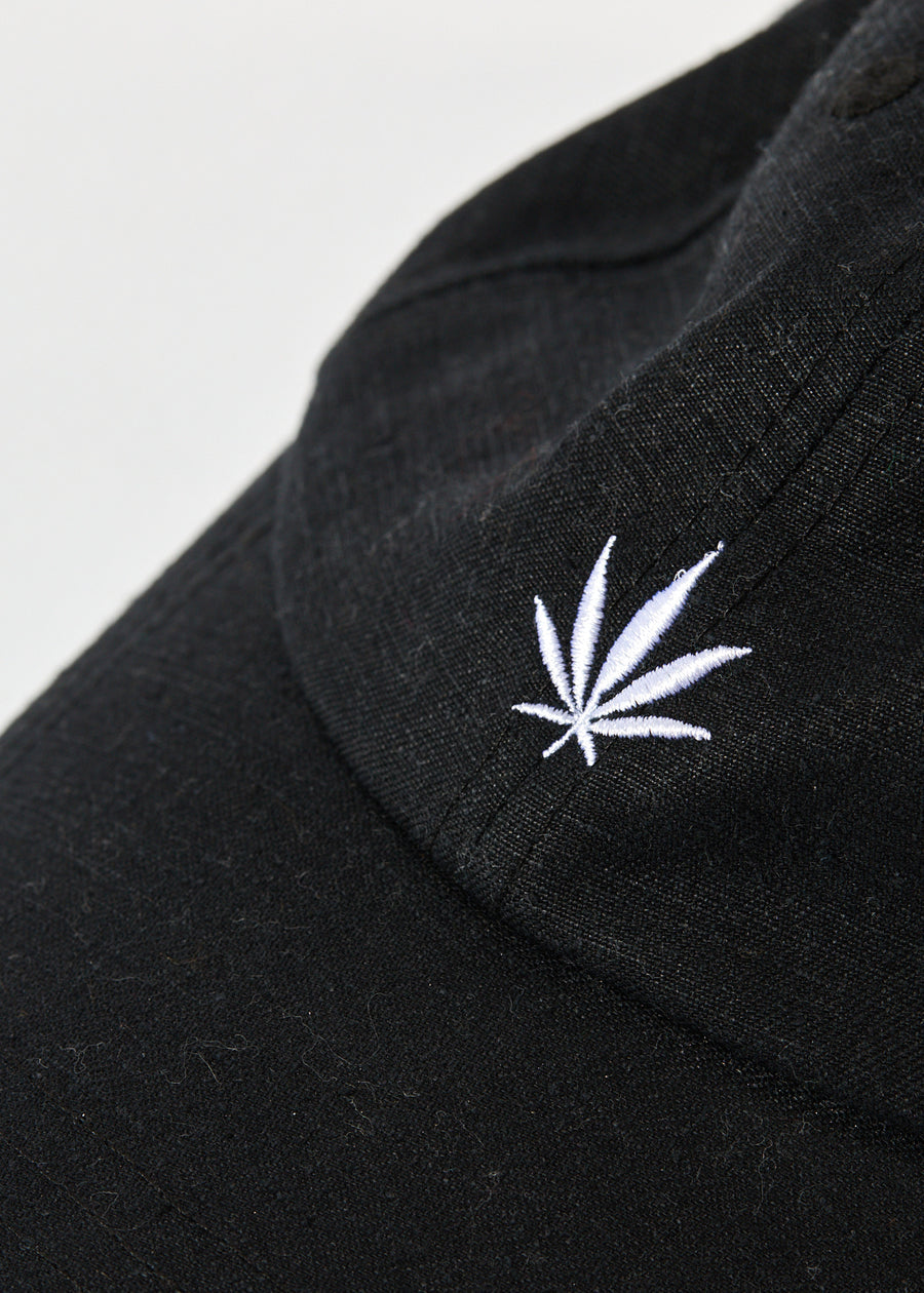 AFENDS HEMP 6 PANEL CAP BLACK