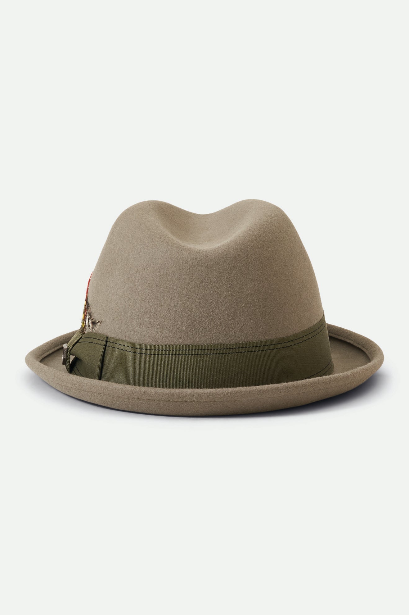 BRIXTON GAIN FEDORA MERMAID/MILITARY OLIVE