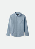 BRIXTON CHARTER OXFORD LONG SLEEVE WOVEN LIGHT BLUE CHAMBRAY