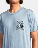 RVCA DEVELOPMENT LS SS TEE SLATE