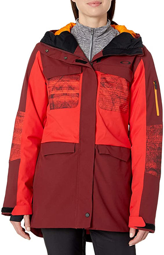 OAKLEY W MOONSHINE INSULATED JACKET OXBLOOD RED