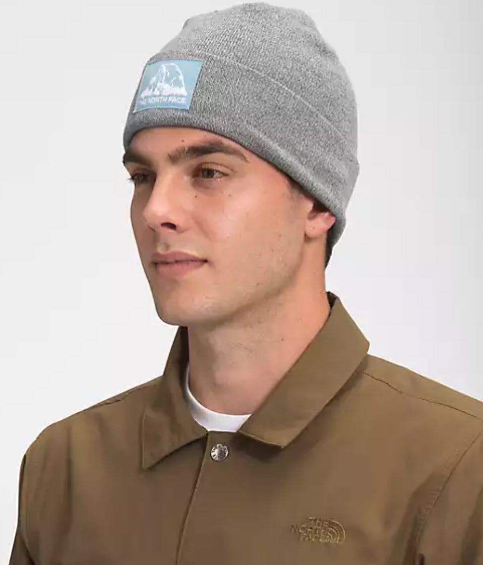 THE NORTH FACE DOCK WORKER RECYCLED BEANIE TNF MEDIUM GREY HEATHER