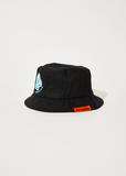 Afends Cosmic Hemp Bucket Hat Black
