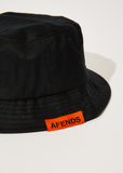 Afends Cosmic Hemp Bucket Hat Black