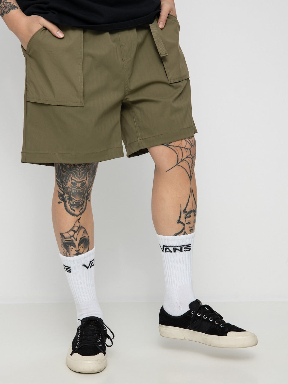 BRIXTON JUPITER SERVICE X SHORT MILITARY OLIVE/MERMAID