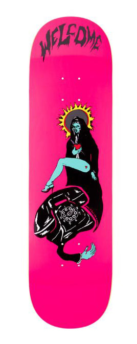 WELCOME CALL MARY ON EVIL TWIN - HOT PINK - 8.5" **comes w free grip**