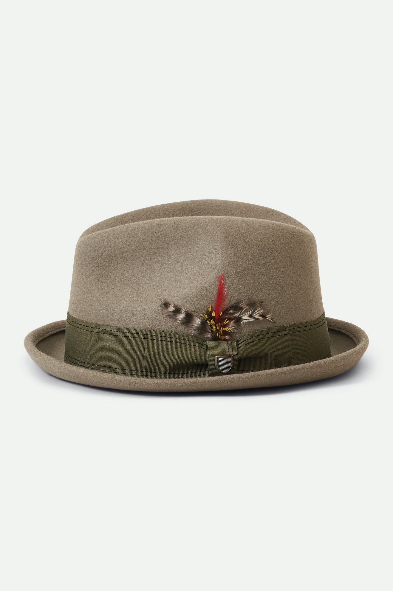 BRIXTON GAIN FEDORA MERMAID/MILITARY OLIVE