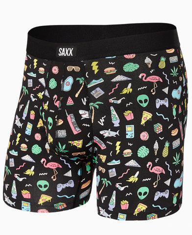 Saxx Daytripper Boxer Brief Fly Fun Bits Black