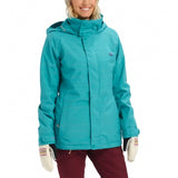 BURTON W JET SET JACKET GREEN-BLUE SPACE DYE