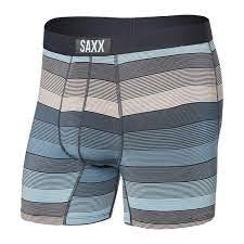 SAXX Vibe Boxer Brief Hazy Stripe - Washed Blue