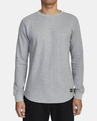 RVCA DAY SHIFT THERMAL LS GREY NOISE