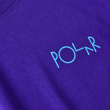 POLAR SKATE CO. STROKE LOGO TEE PURPLE