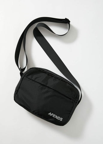AFENDS STRRETLIGHTS RECYCLED POUCH BAG BLACK