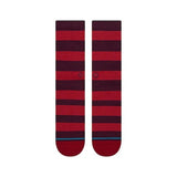 Stance Draft Crew Sock Red