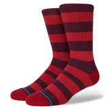 Stance Draft Crew Sock Red