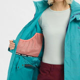 BURTON W JET SET JACKET GREEN-BLUE SPACE DYE