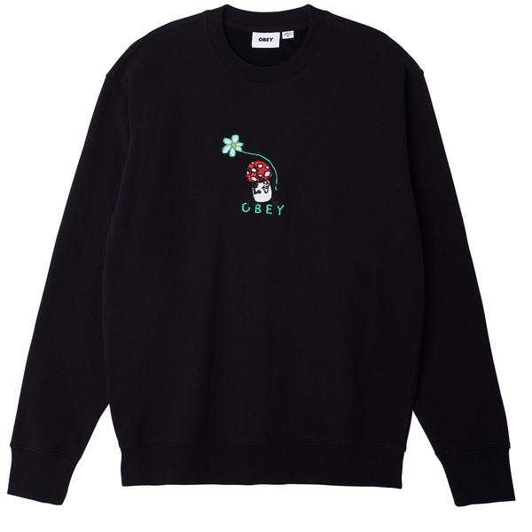 OBEY HAPPY SHROOM CREW BLACK