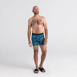 SAXX Platinum Boxer Brief Fly Lush Tropics- Racer Blue