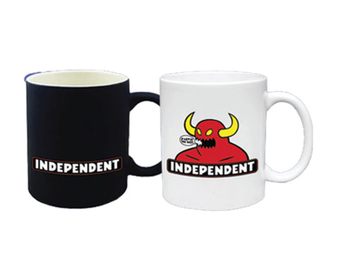 INDEPENDENT X TOY MACHINE BAR LOGO HEAT CHANGING MUG BLACK