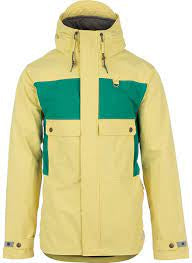 HOLDEN SEVILLE JACKET SOFT YELLOW/EMERALD