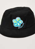 Afends Cosmic Hemp Bucket Hat Black