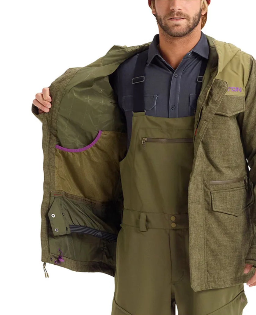 BURTON COVERT JACKET KEEF HEATHER/MARTINI OLIVE