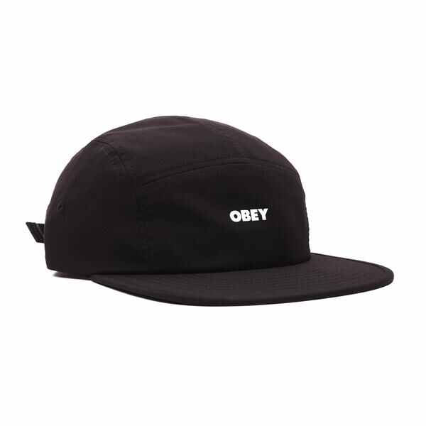 OBEY BOLD RIPSTOP CAMP HAT BLACK