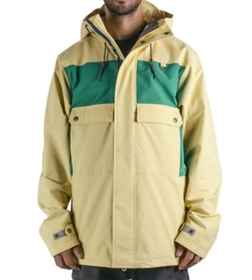 HOLDEN SEVILLE JACKET SOFT YELLOW/EMERALD