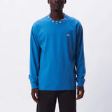 OBEY JACOBSON JAQUARD LS TEE ORGANIC ATLANTIC BLUE