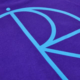 POLAR SKATE CO. STROKE LOGO TEE PURPLE