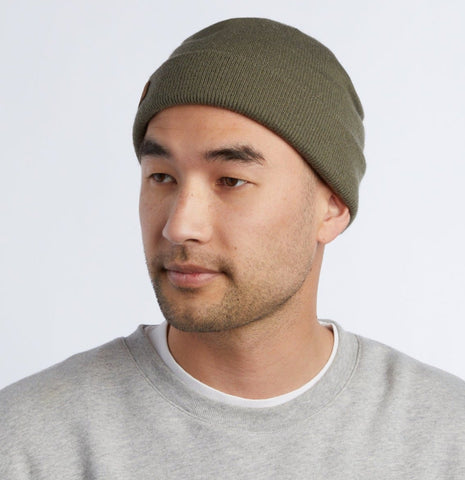 Coal The Harbor Rib Knit Fisherman Beanie Olive