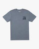 RVCA DEVELOPMENT LS SS TEE SLATE