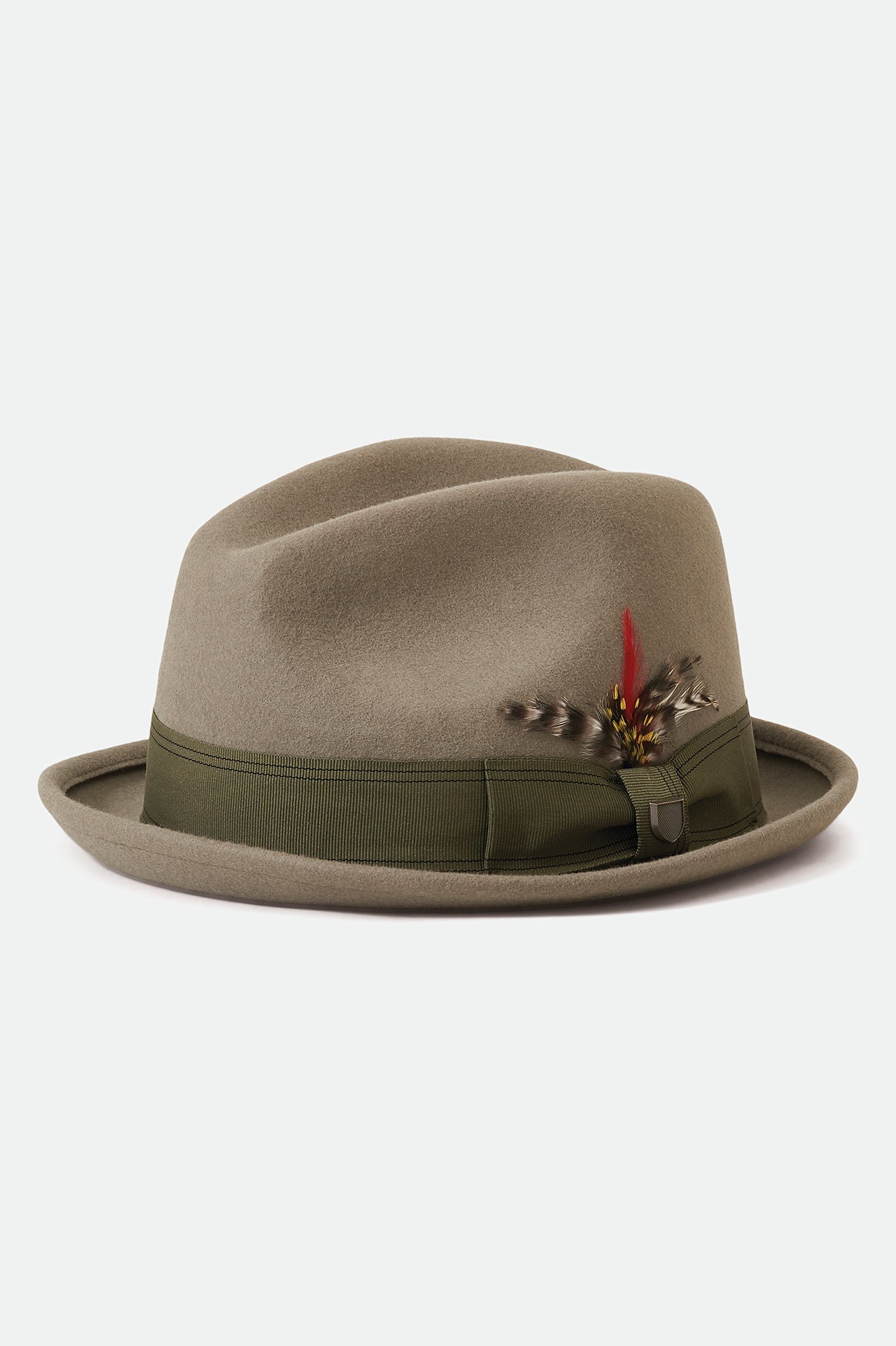 BRIXTON GAIN FEDORA MERMAID/MILITARY OLIVE