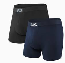 SAXX Vibe Boxer Brief 2 Pack Black & Navy