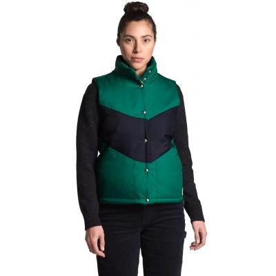 THE NORTH FACE W SYLVESTER VEST EVERGREEN/AVIATOR NAVY