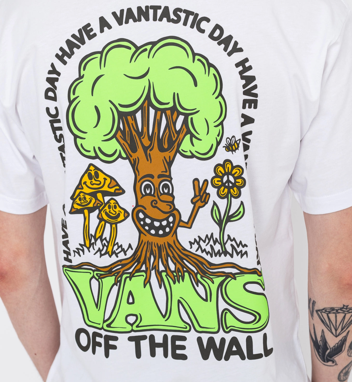 VANS WELL ROOTED SS TEE WHITE