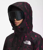 THE NORTH FACE W SUPERLU JACKET ROXBURY PINK HALFTONE FLORAL PRINT/TNF BLACK
