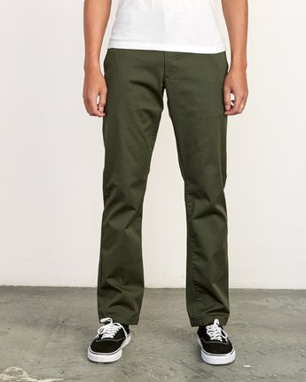 RVCA WEEK-END STRETCH PANT  FOREST