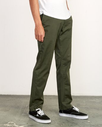 RVCA WEEK-END STRETCH PANT  FOREST