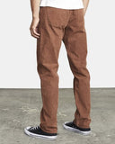 RVCA DAGGERS PIGMENT CORD CHOCOLATE BROWN