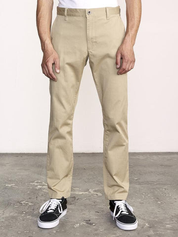 RVCA THE WEEKEND STRETCH PANT DARK KHAKI
