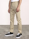 RVCA THE WEEKEND STRETCH PANT DARK KHAKI